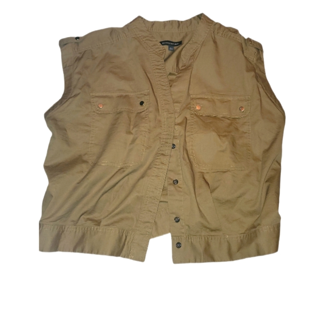 BANANA REPUBLIC WOMENS SIZE LARGE SLEEVELESS BUTTON DOWN